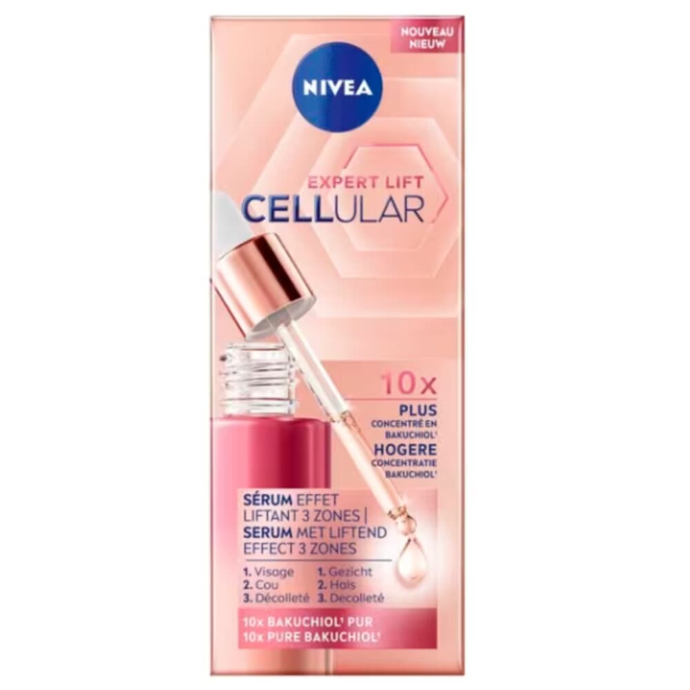 1+1 gratis: NIVEA Cellular Lift Serum Hogere Concentratie Bakuchiol 30 ml