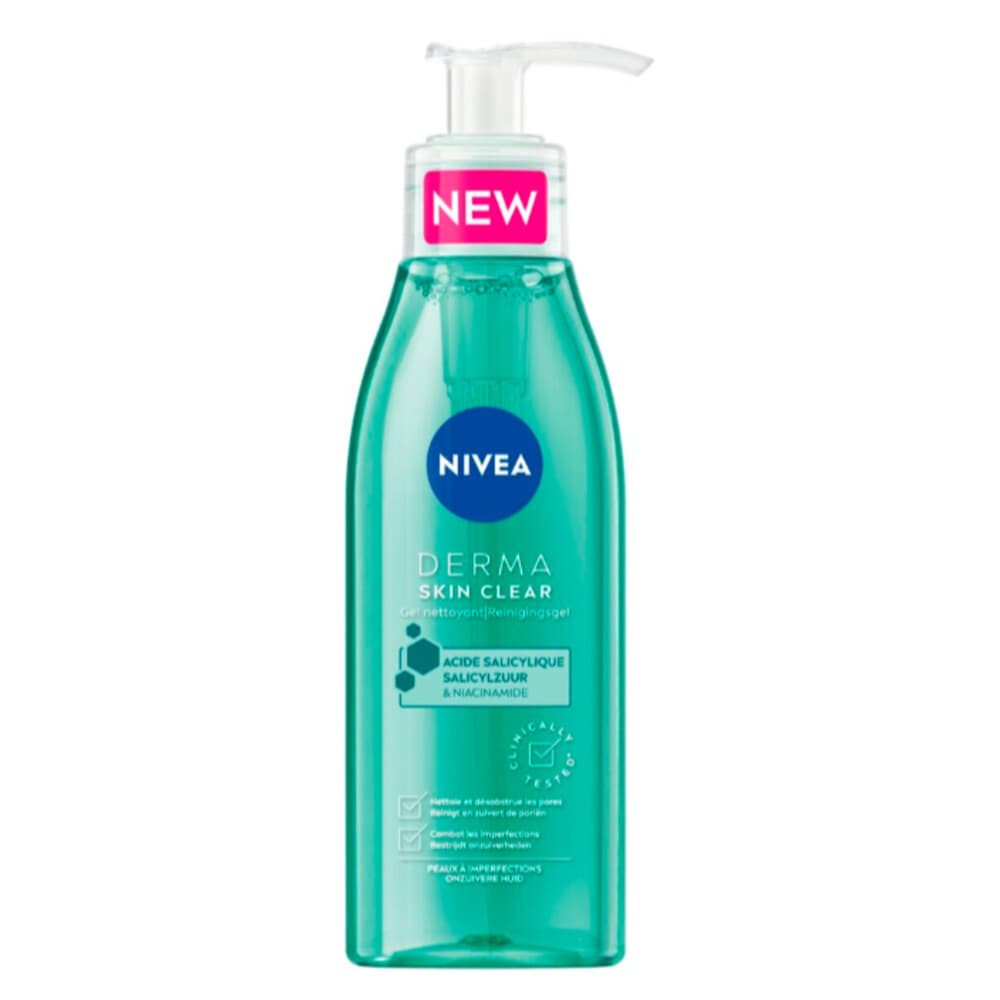 1+1 gratis: NIVEA Derma Skin Clear Reinigingsgel 150 ml