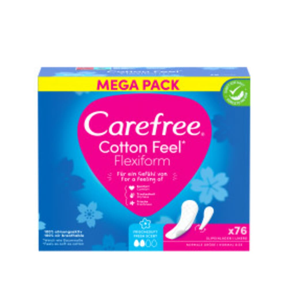 Carefree Cotton Feel Flexiform Fresh 76 stuks