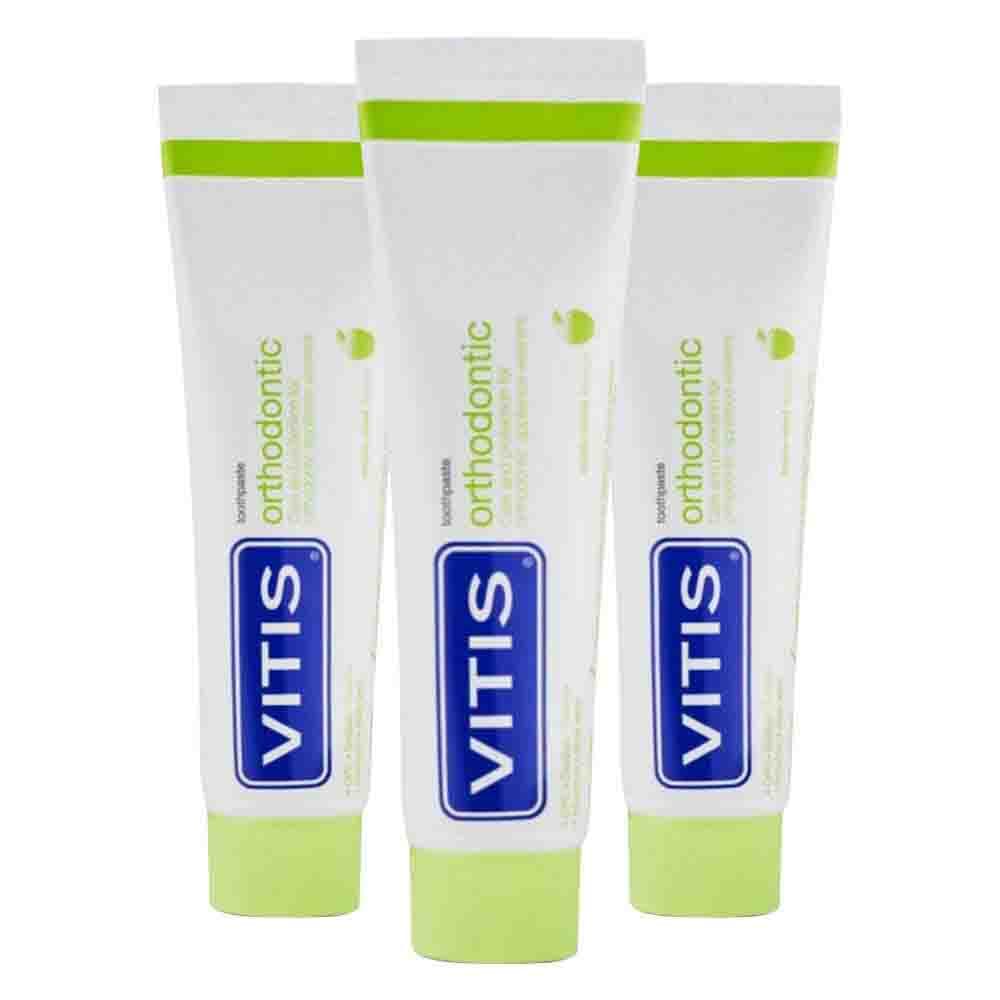 3x Vitis Tandpasta Orthodontic 75 ml