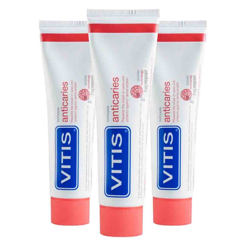 3x Vitis Tandpasta Anticaries 75 ml