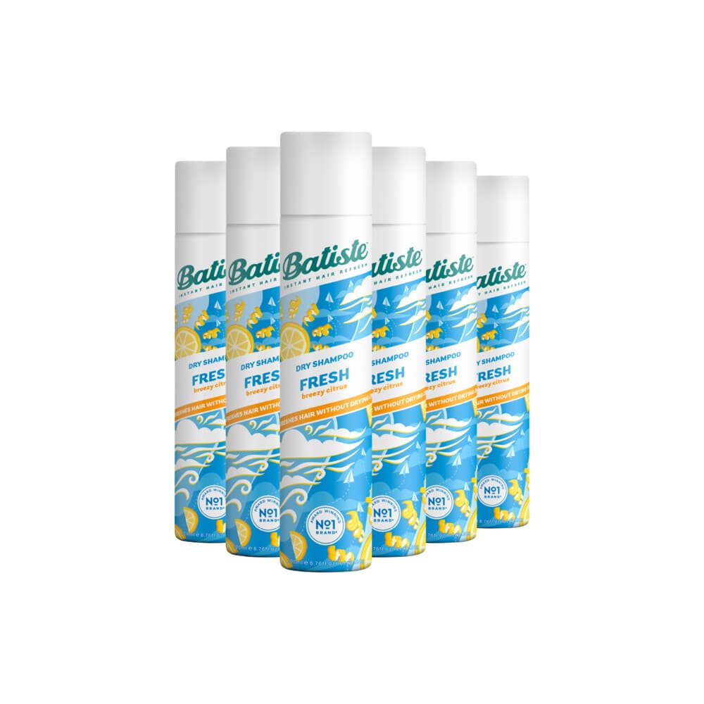 6x Batiste Droogshampoo Fresh 200 ml