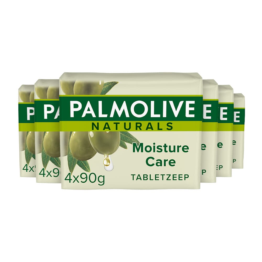 6x Palmolive Tabletzeep Naturals Olijf Melk 4x 90 gr