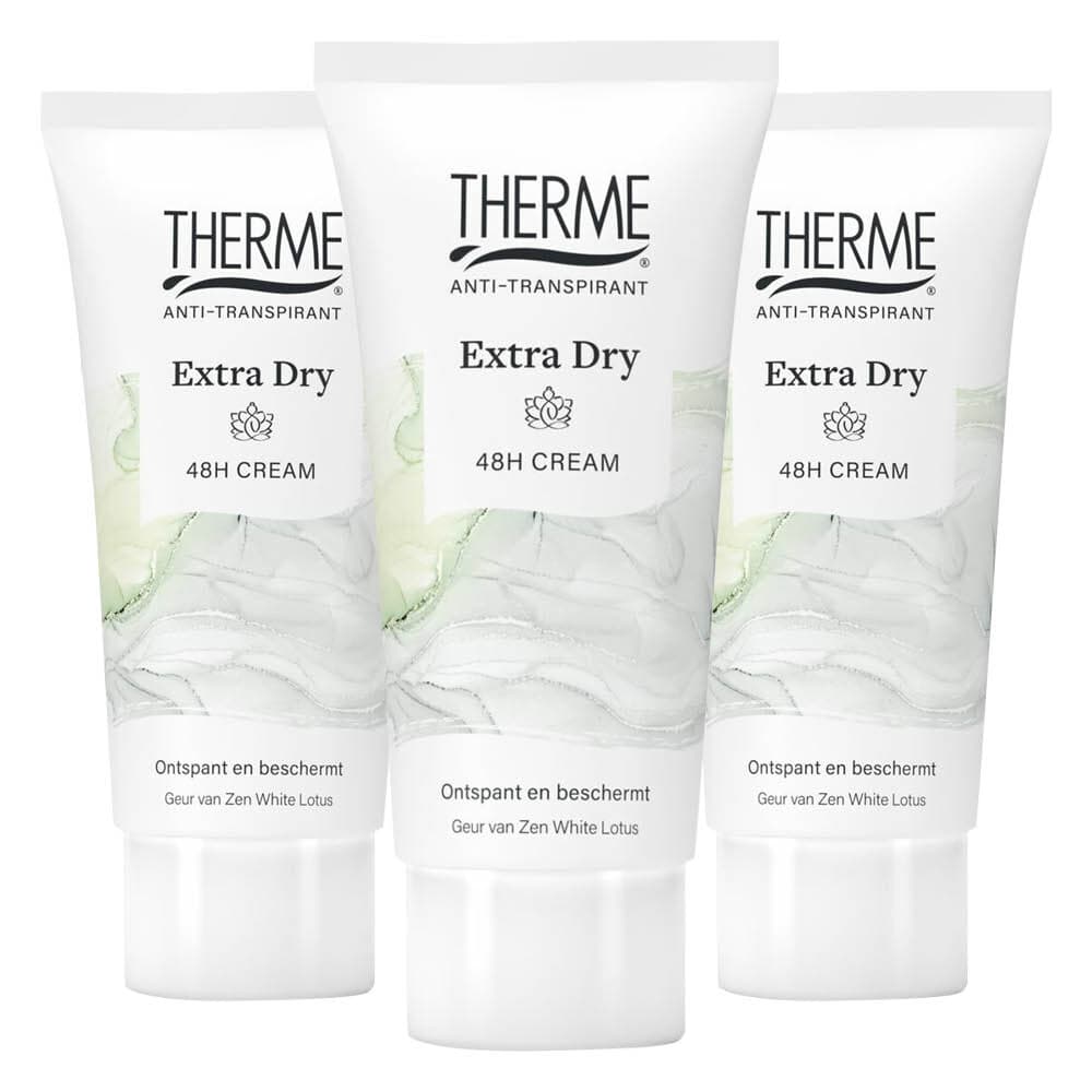 3x Therme Crème Anti-Transpirant Extra Dry 60 ml