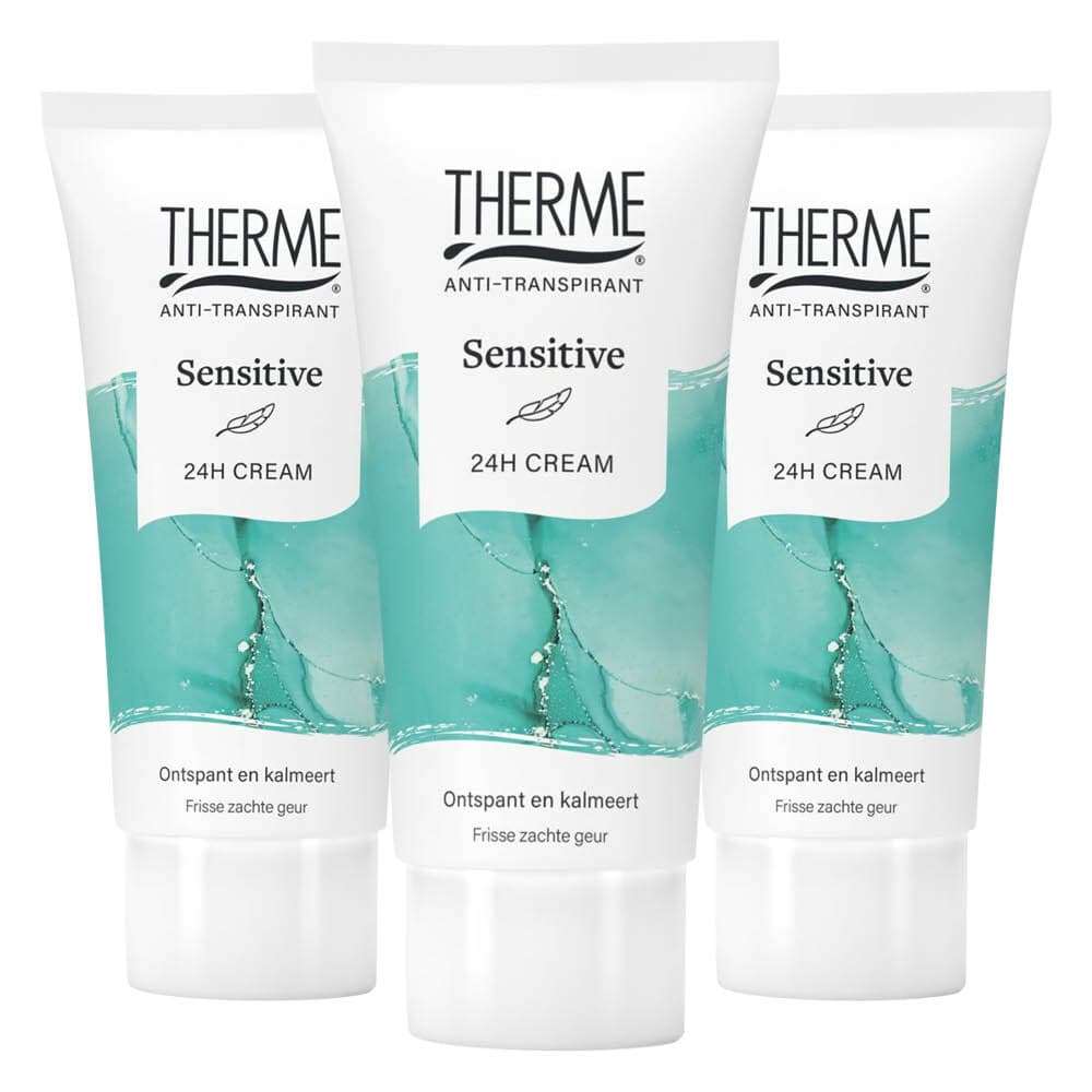 3x Therme Anti-Transpirant Sensitive Crème 60 ml