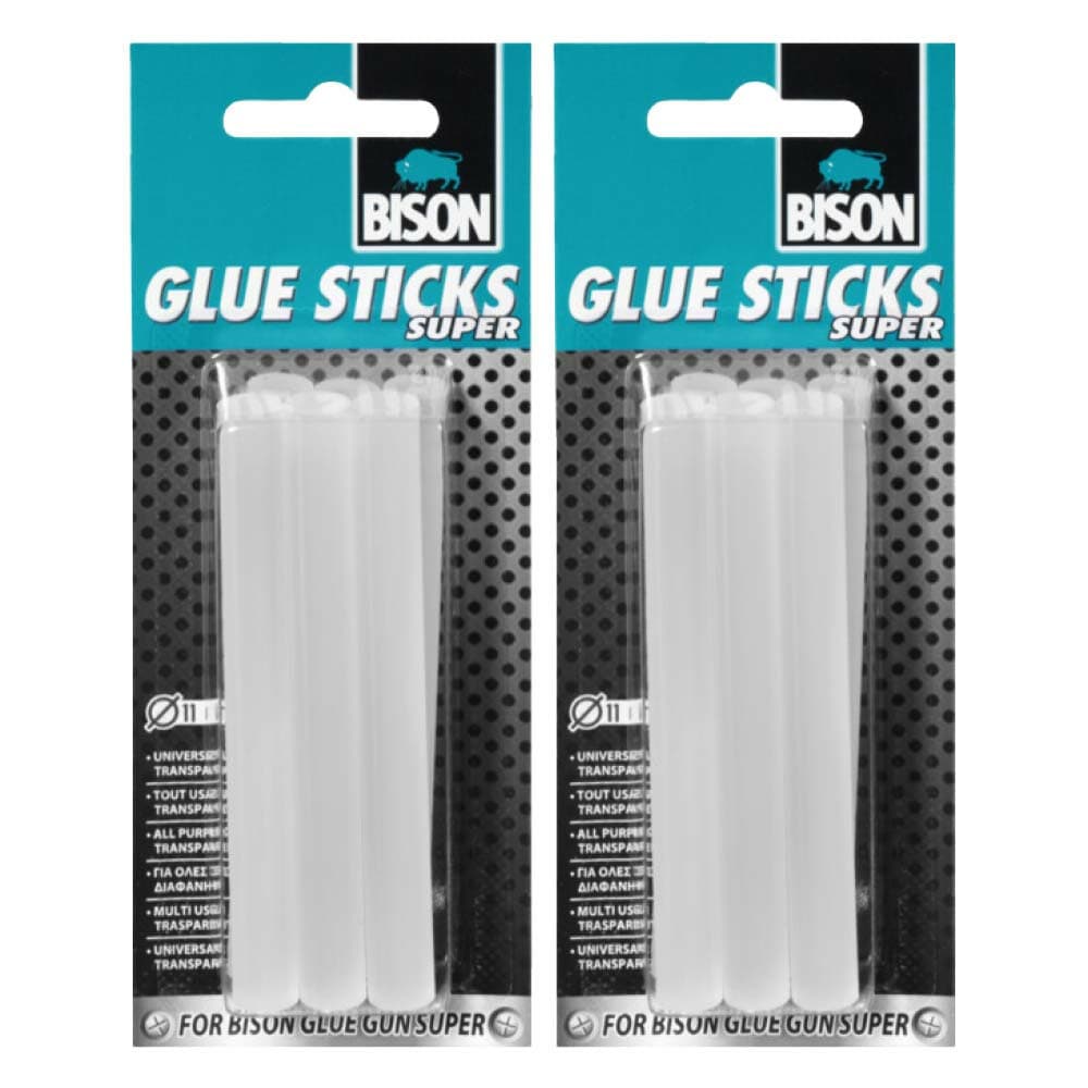 2x Bison Glue Sticks Super Blister 6 x 11 mm 6 stuks