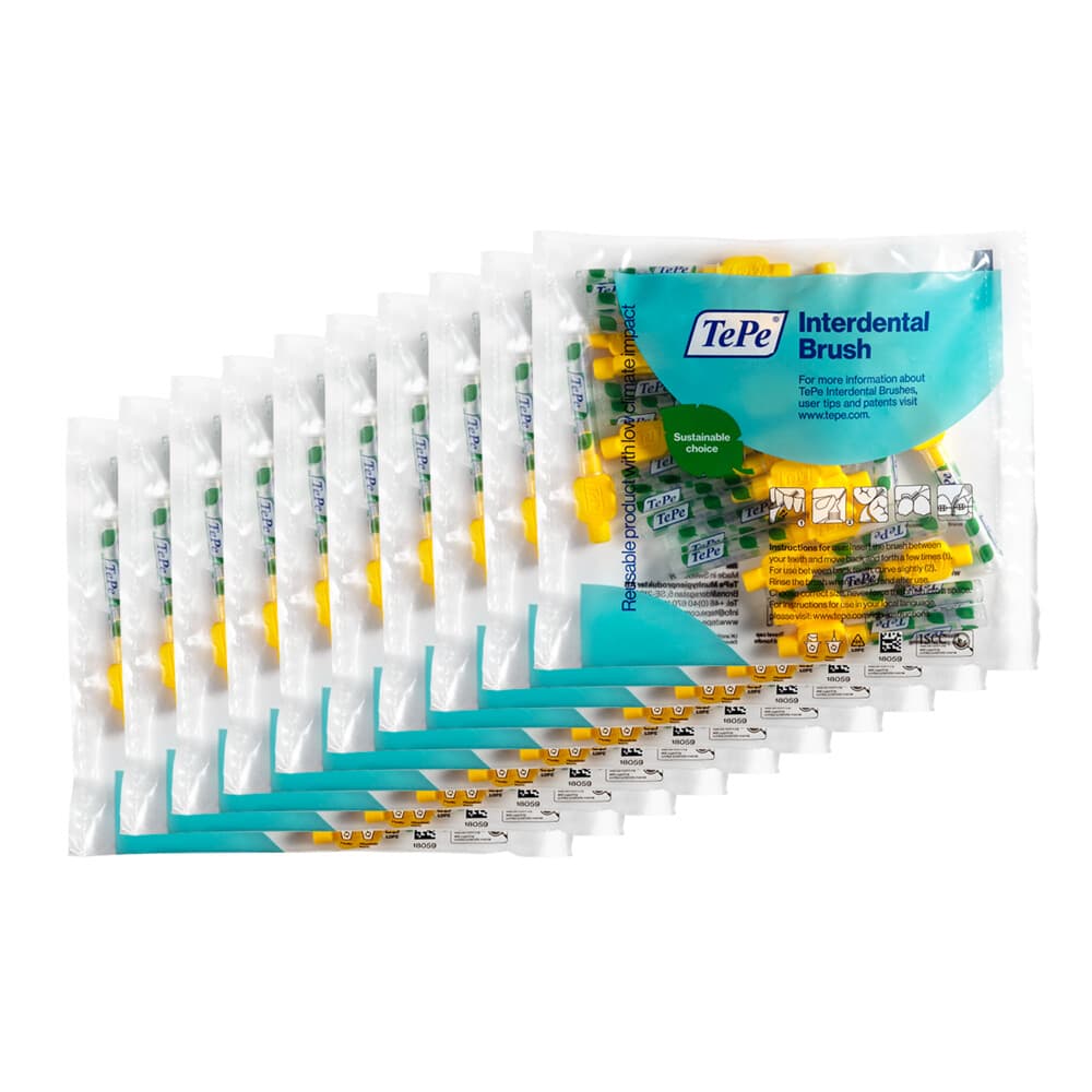 10x TePe Interdentale Ragers Original 0,7 mm Geel 20 stuks