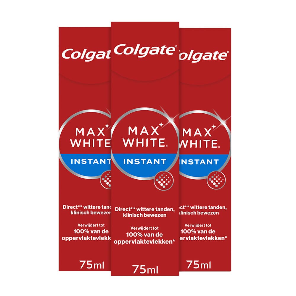 3x Colgate Tandpasta Max White Optic 75 ml