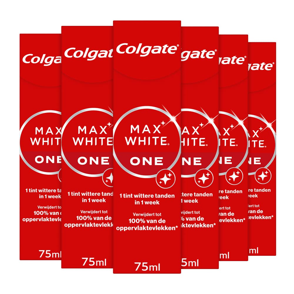 6x Colgate Tandpasta Max White One 75 ml