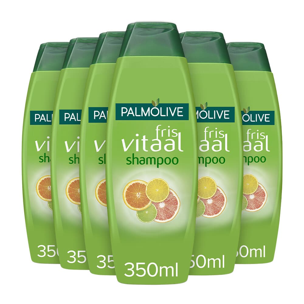 6x Palmolive Shampoo Fris Vitaal 350 ml