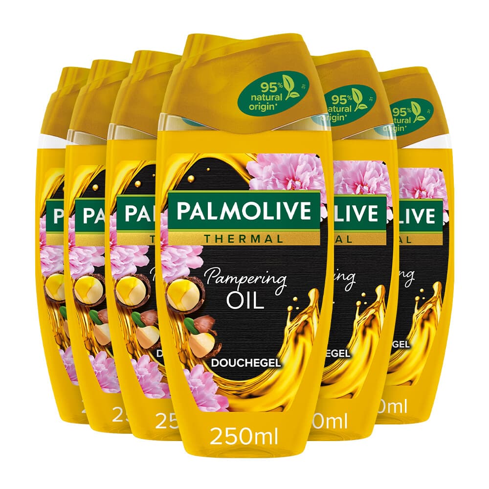 6x Palmolive Douchegel Thermal Pampering Oil 250 ml