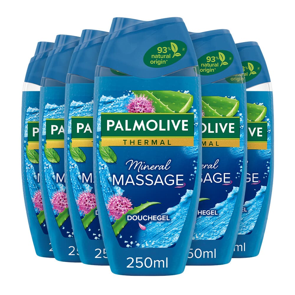 6x Palmolive Douchegel Thermal Mineral Massage 250 ml
