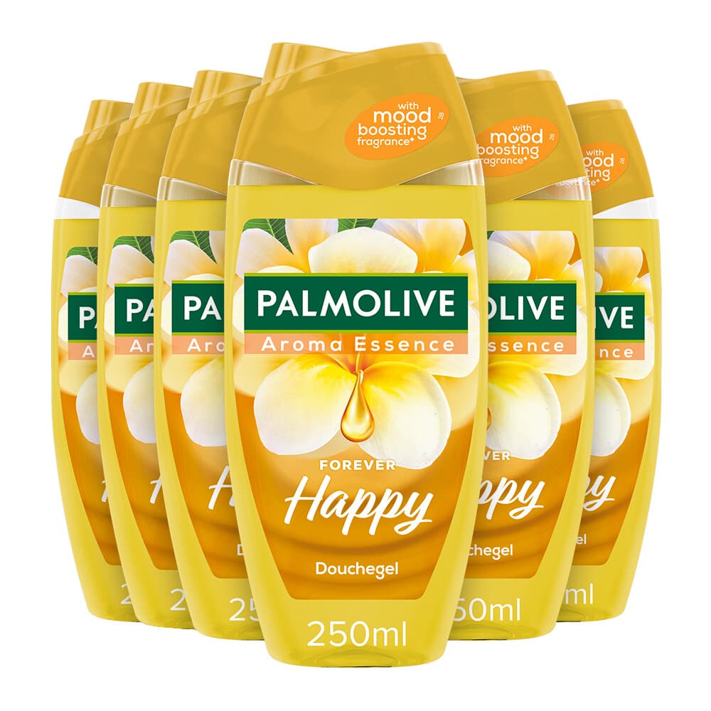 6x Palmolive Douchegel Aroma Essence Forever Happy 250 ml