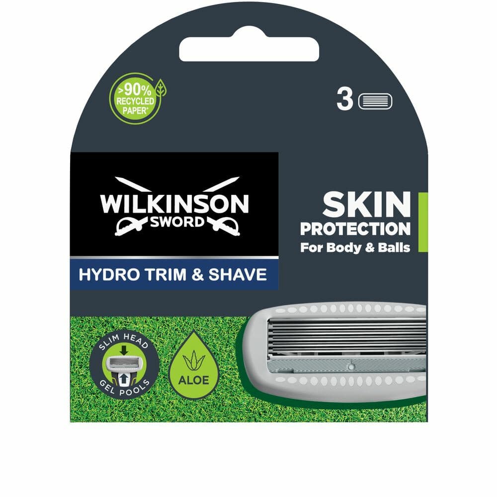 Wilkinson Hydro Trim&Shave Body&Balls Navulmesjes 3 stuks
