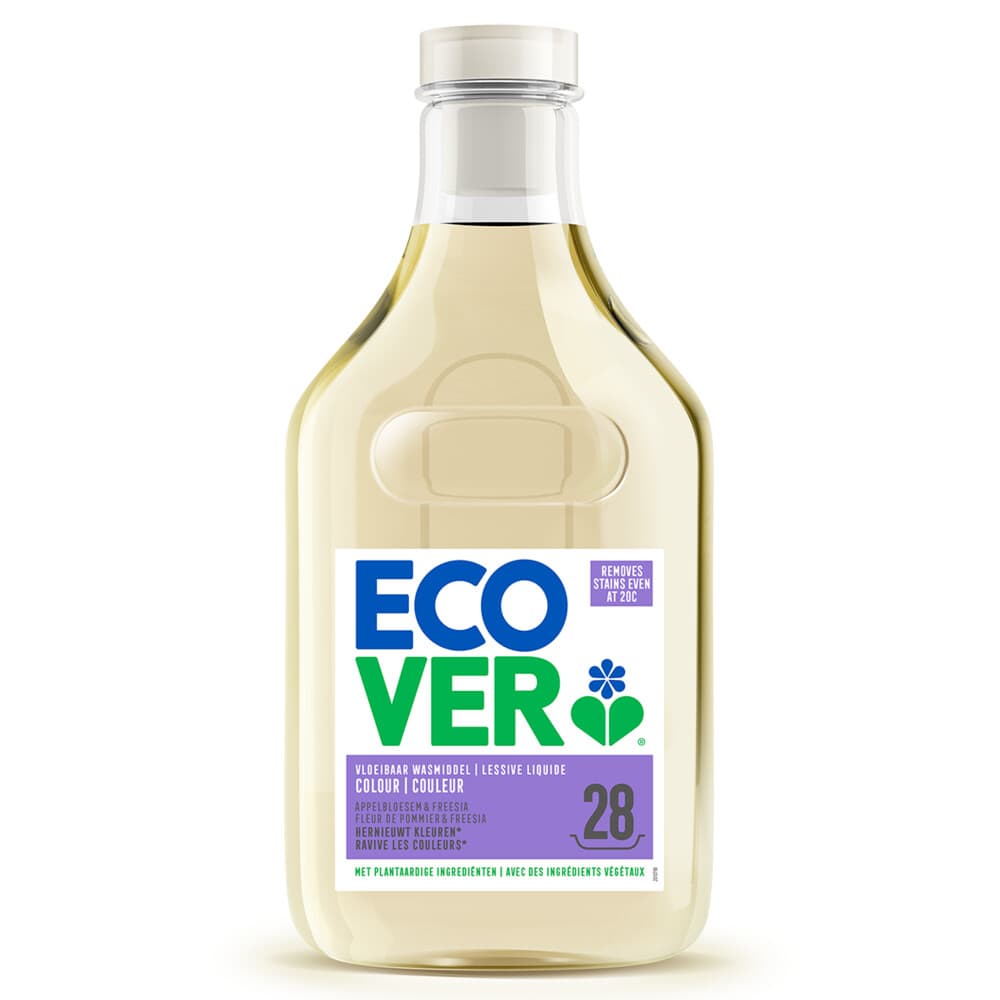 Ecover Vloeibaar Wasmiddel Color Appelbloesem&Freesia 28 Wasbeurten 1,43 liter