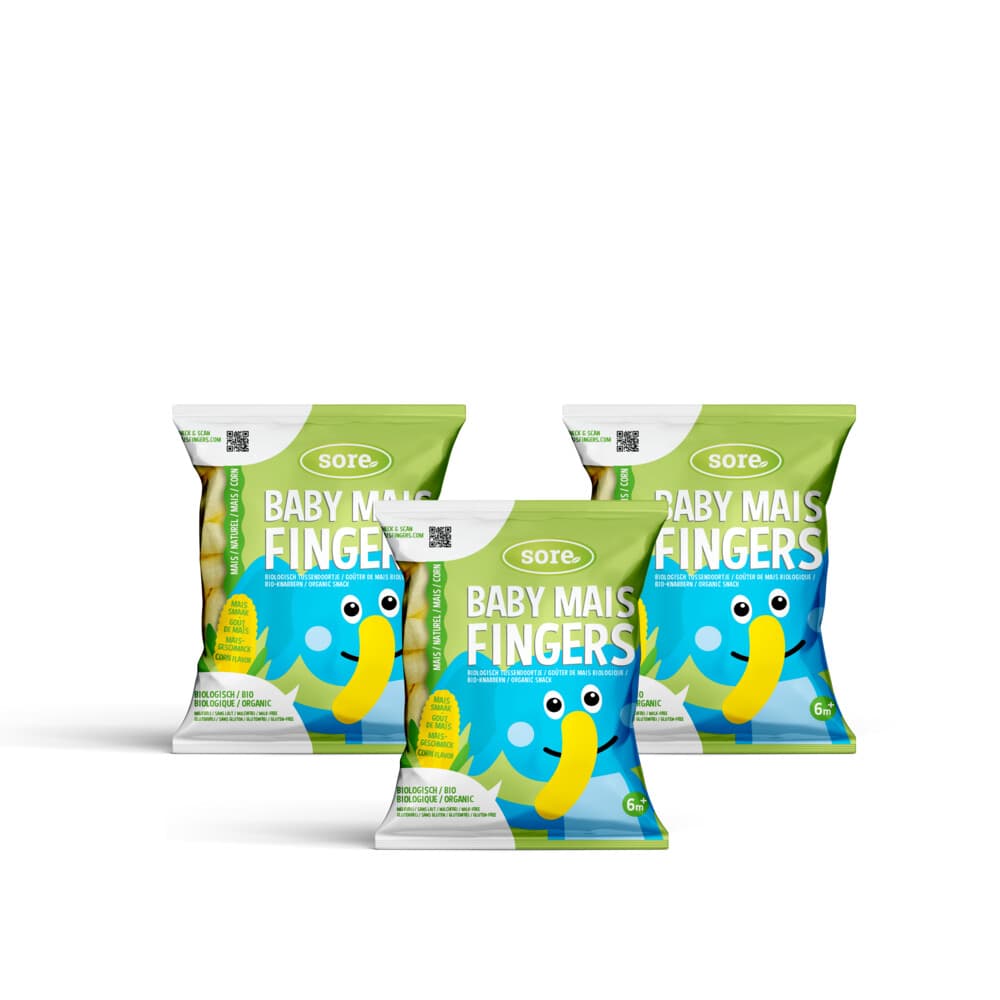 3x Sore Baby Maisfingers Naturel 35 gr