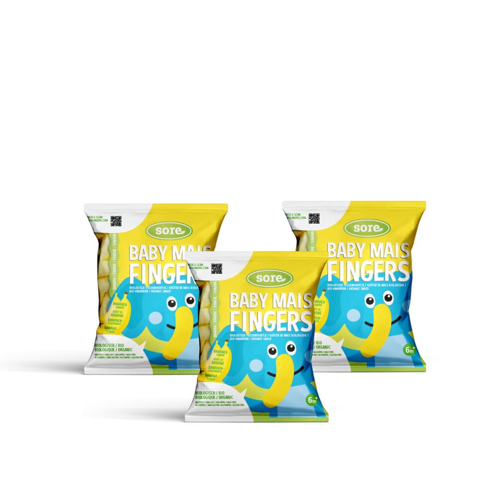 3x Sore Baby Maisfingers Banaan 35 gr