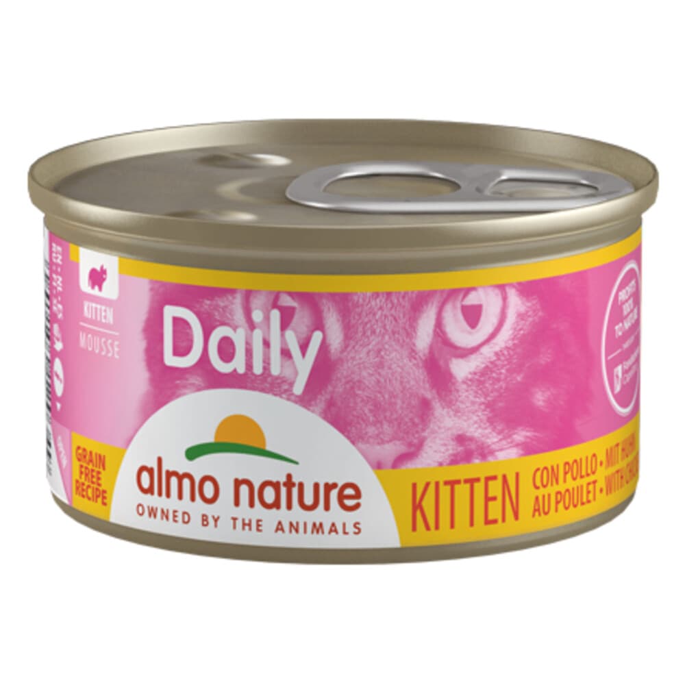 Almo Nature Daily Menu Kitten Mousse Kattenvoer Nat Kip 85 gr
