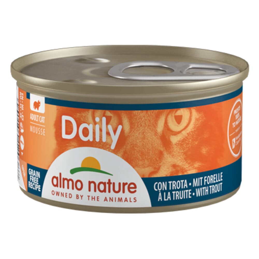 Almo Nature Daily Menu Mousse Kattenvoer Nat Forel 85 gr