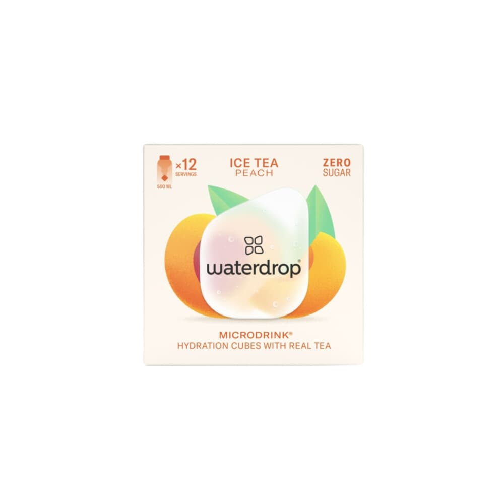 3x Waterdrop Microdrink Hydratatieblokjes Ice Tea Peach 12 stuks