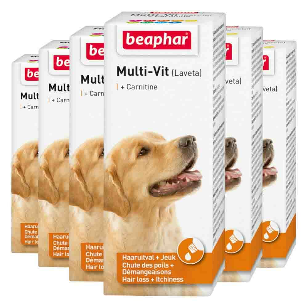 6x Beaphar Multi-Vit Laveta Hond 20 ml