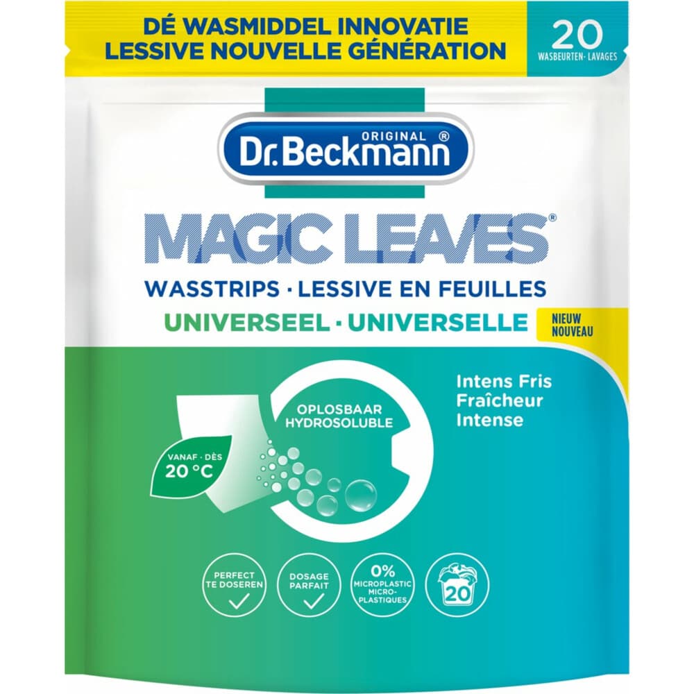Dr. Beckmann Wasmiddeldoekjes Universeel 20 stuks