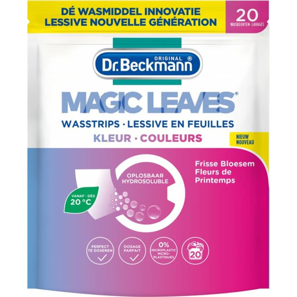 Dr. Beckmann Wasmiddeldoekjes Kleur 20 stuks