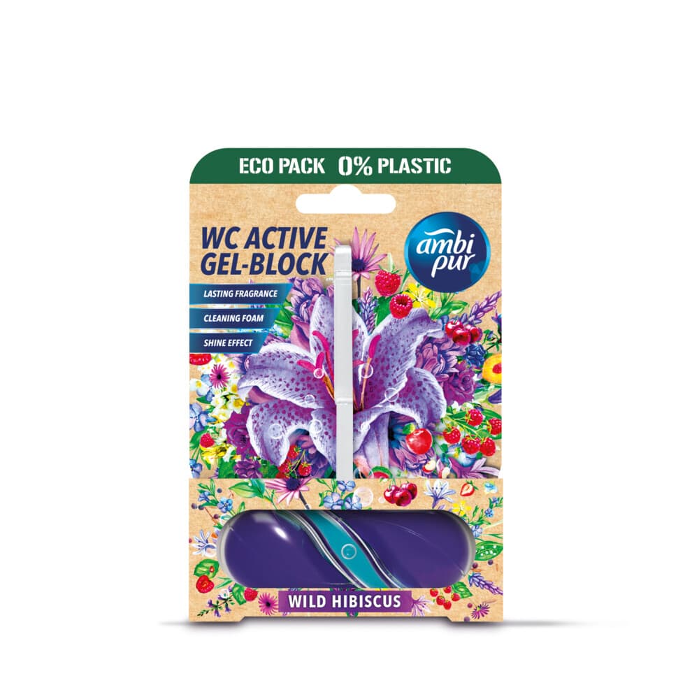 3+2 gratis: Ambi Pur Toiletblok Wild Hibiscus