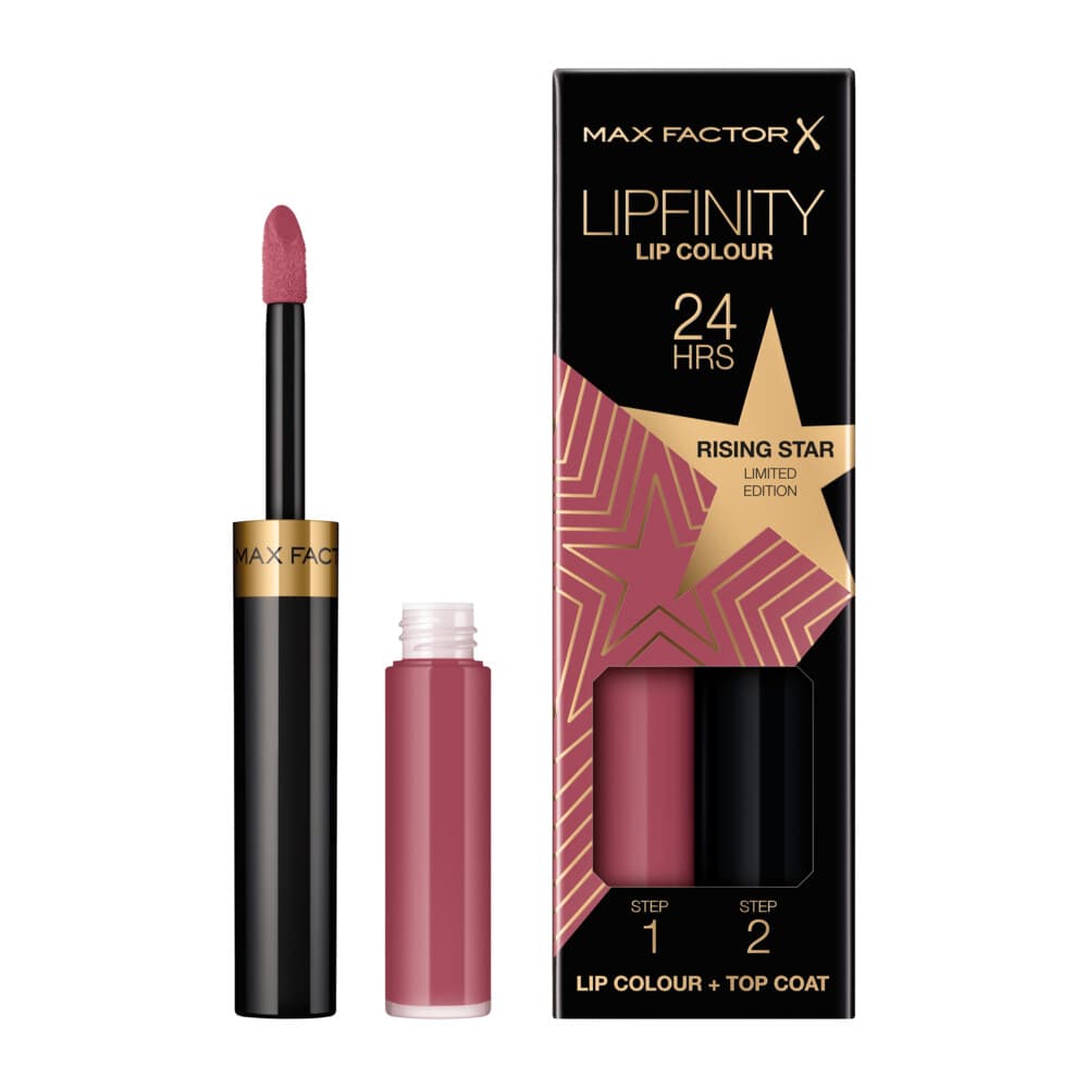 2x Max Factor Lipfinity Liquid Lipstick Limited Edition 084 Rising Star 2,3 ml