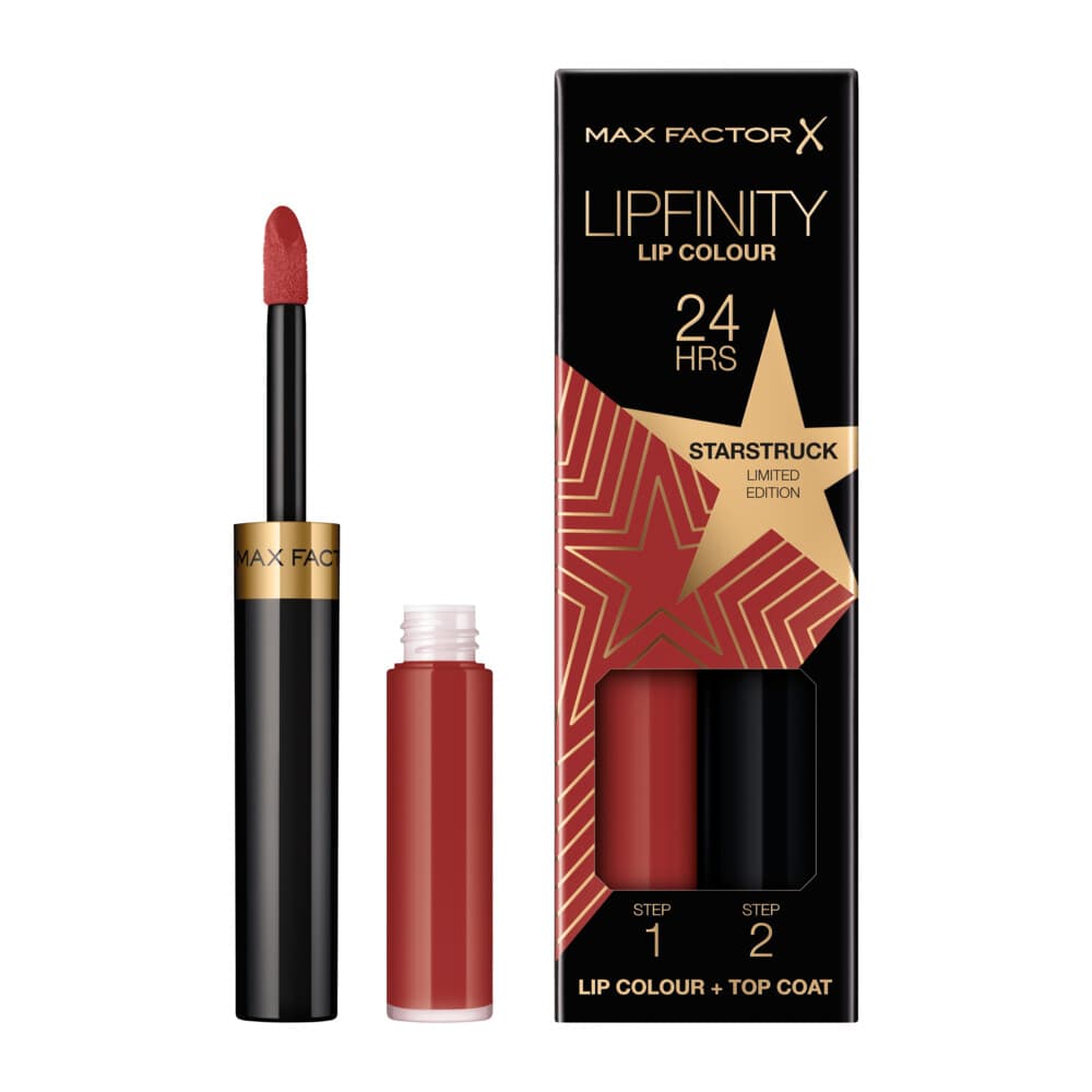 2x Max Factor Lipfinity Liquid Lipstick Limited Edition 090 Starstruck 2,3 ml
