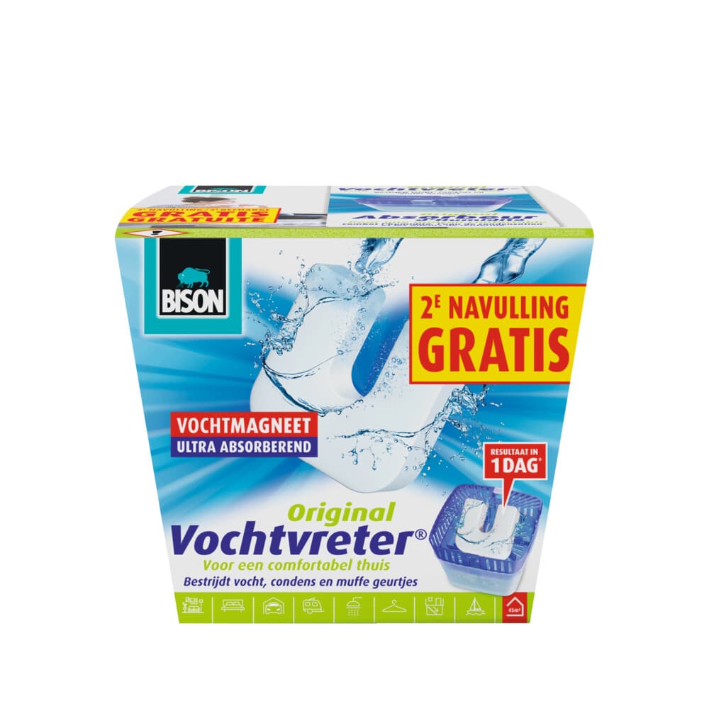 Bison Vochtvreter + 1 Navulling Neutraal 2 x 450 gr