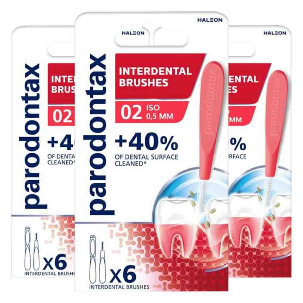 3x Parodontax Interdentale Ragers Size 2 6 stuks