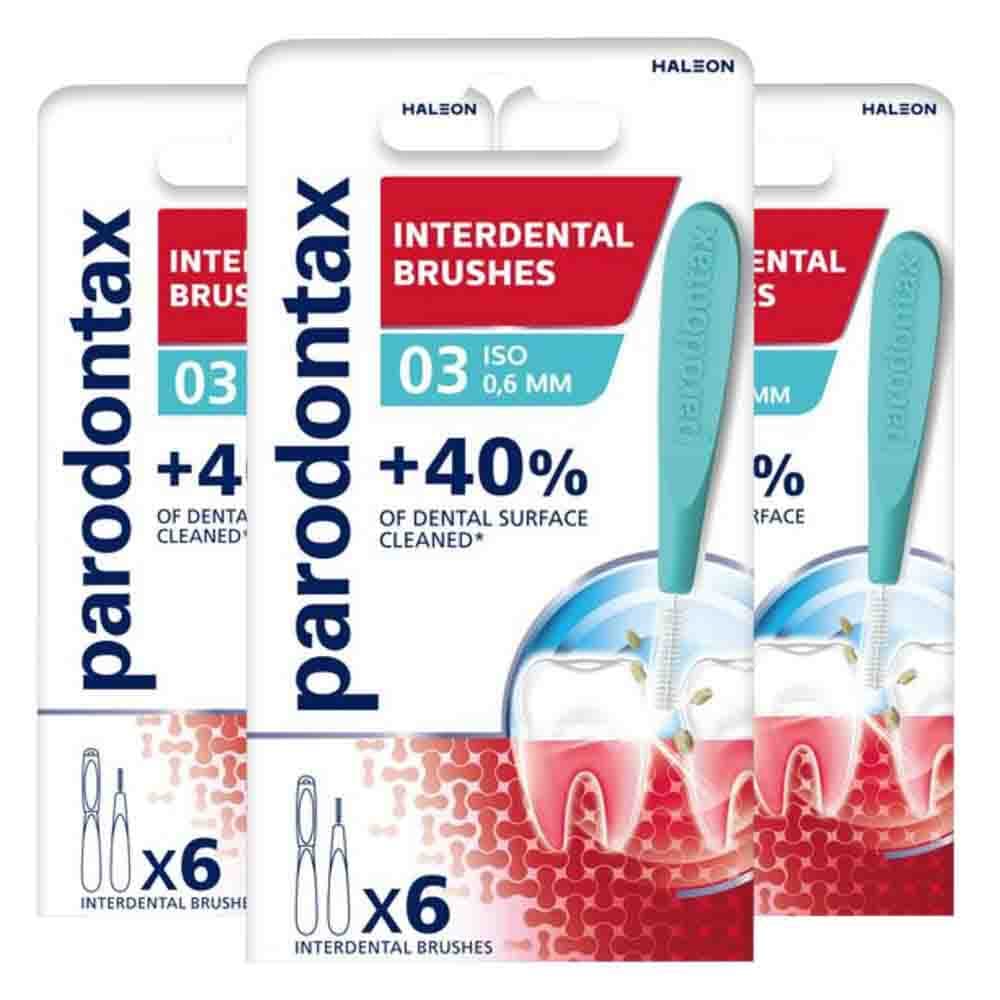 3x Parodontax Interdentale Ragers Size 3 6 stuks