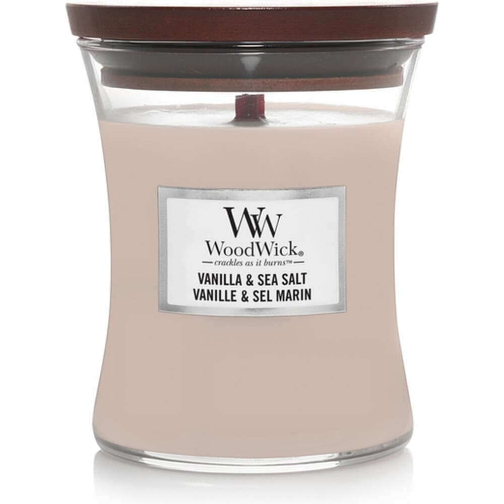 WoodWick Geurkaars Medium Vanilla&Sea Salt 275 gr