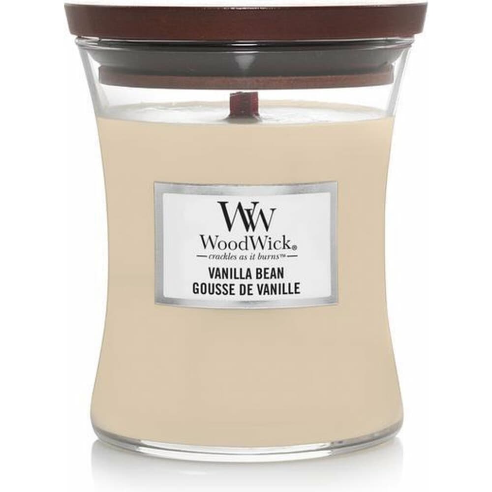 WoodWick Geurkaars Medium Vanilla Bean 275 gr