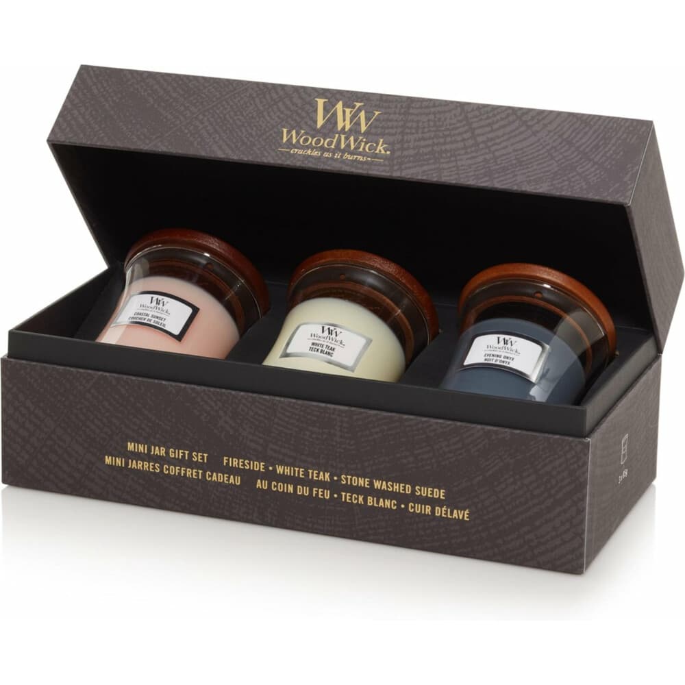 WoodWick Geurkaars Deluxe Geschenkset Mini Floral 3 x 85 gr