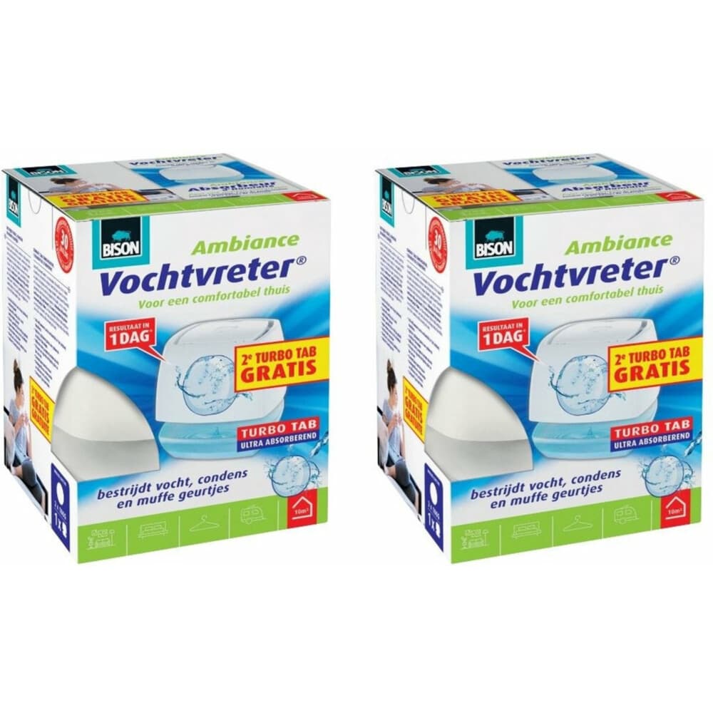 2x Bison Vochtvreter + 2 Navullingen Ambiance 2 x 100 gr