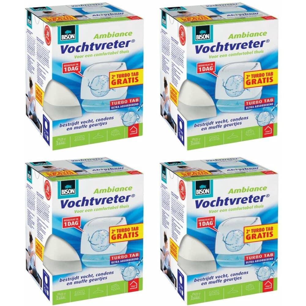 4x Bison Vochtvreter + 2 Navullingen Ambiance 2 x 100 gr