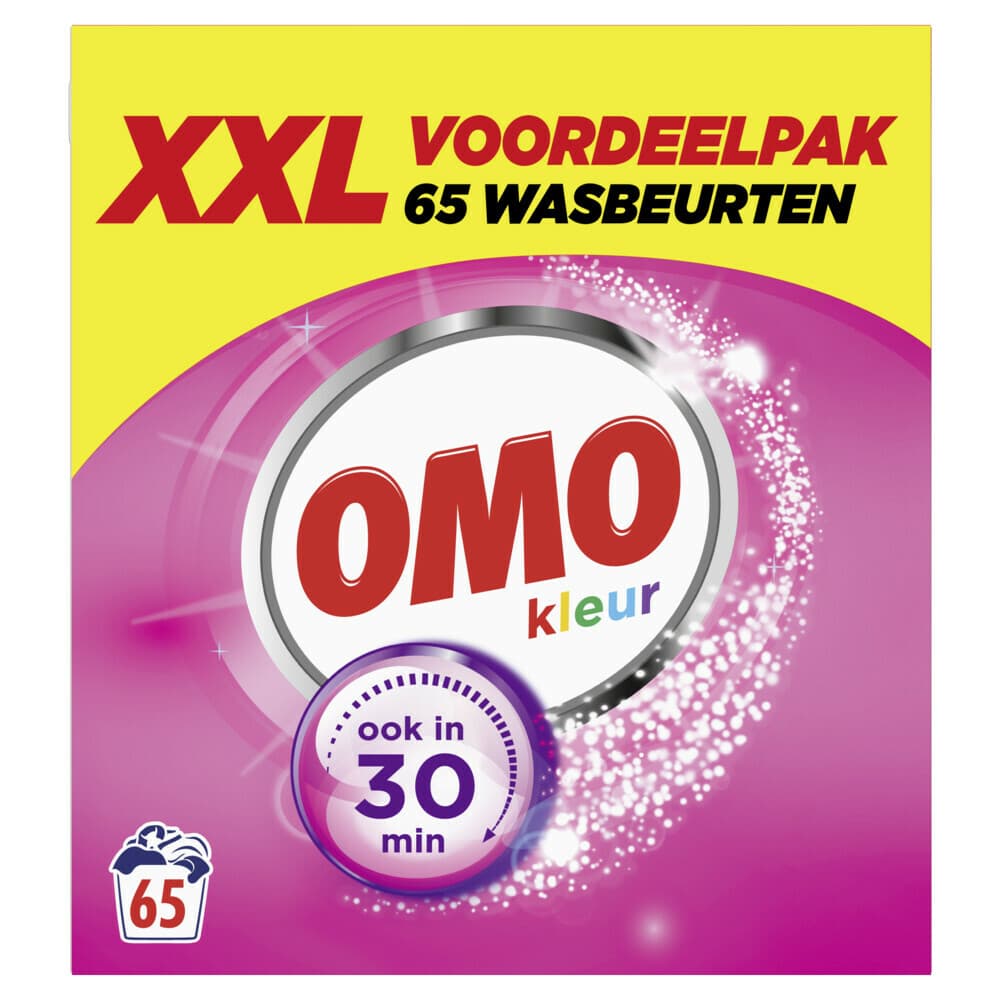 1+1 gratis: OMO Waspoeder Kleur 65 Wasbeurten 3,835 kg