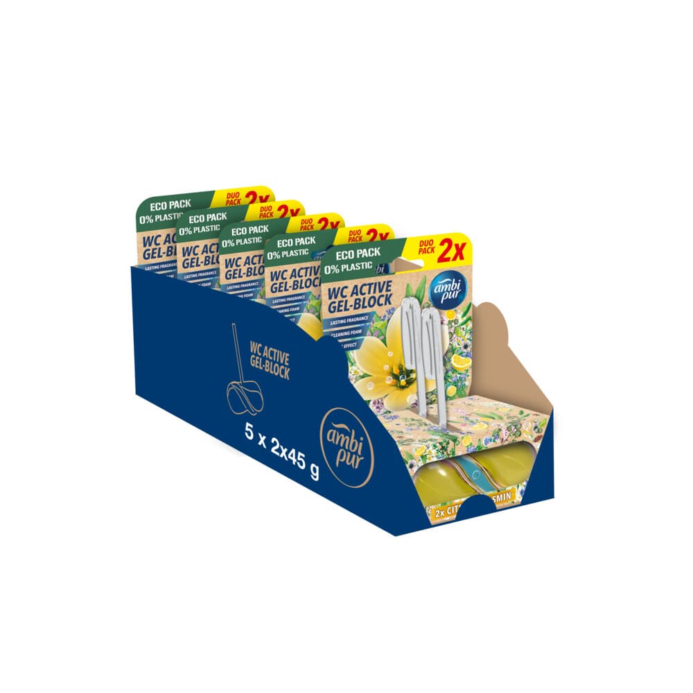 5x Ambi Pur Toiletblok Citrus&Jasmijn 2 stuks