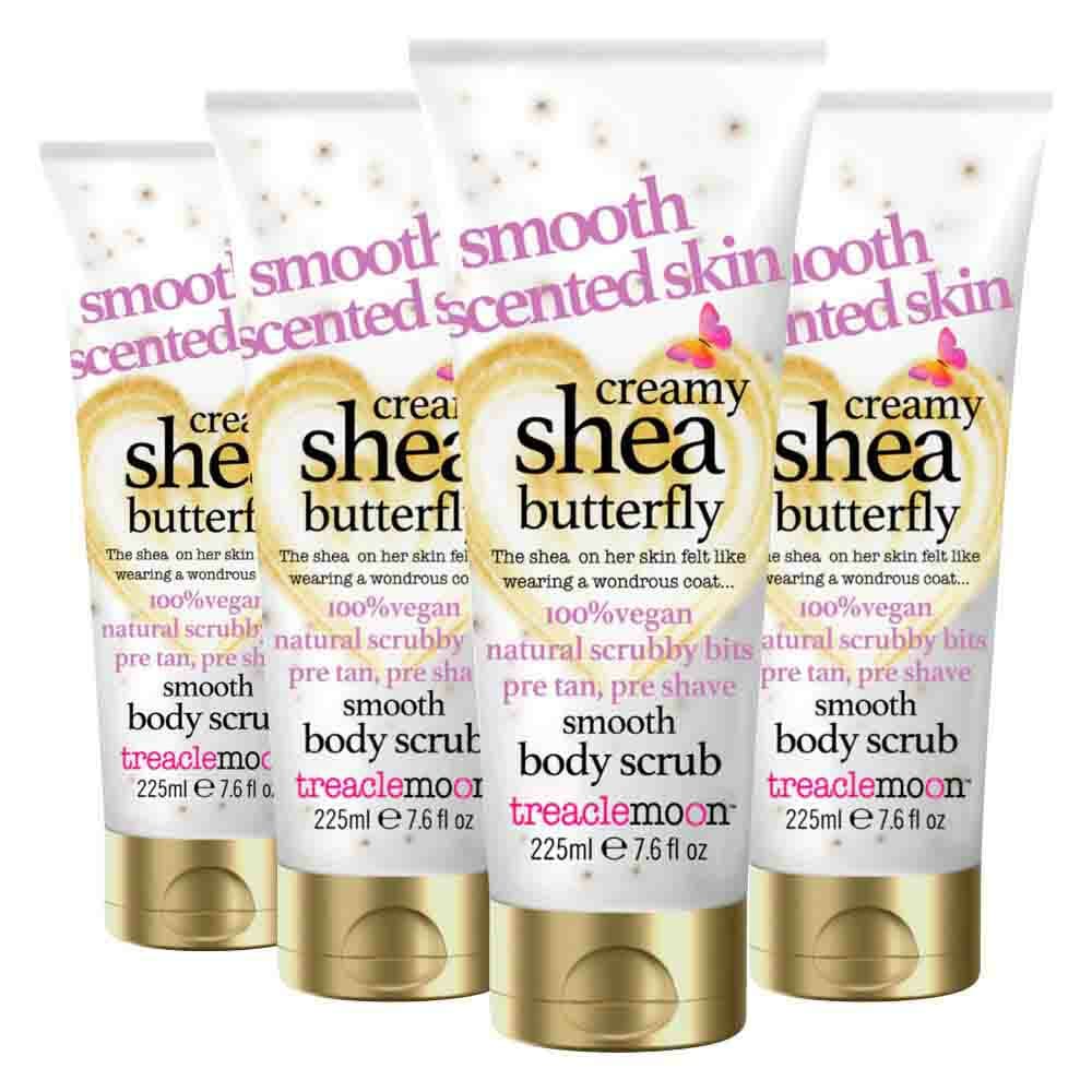 4x Treaclemoon Creamy Shea Butterfly Body Scrub 225 ml