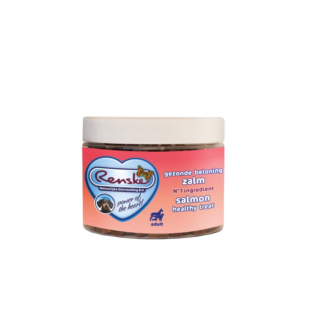 6x Renske Gezonde Beloning Mini Hartjes Hondensnack Zalm 300 gr