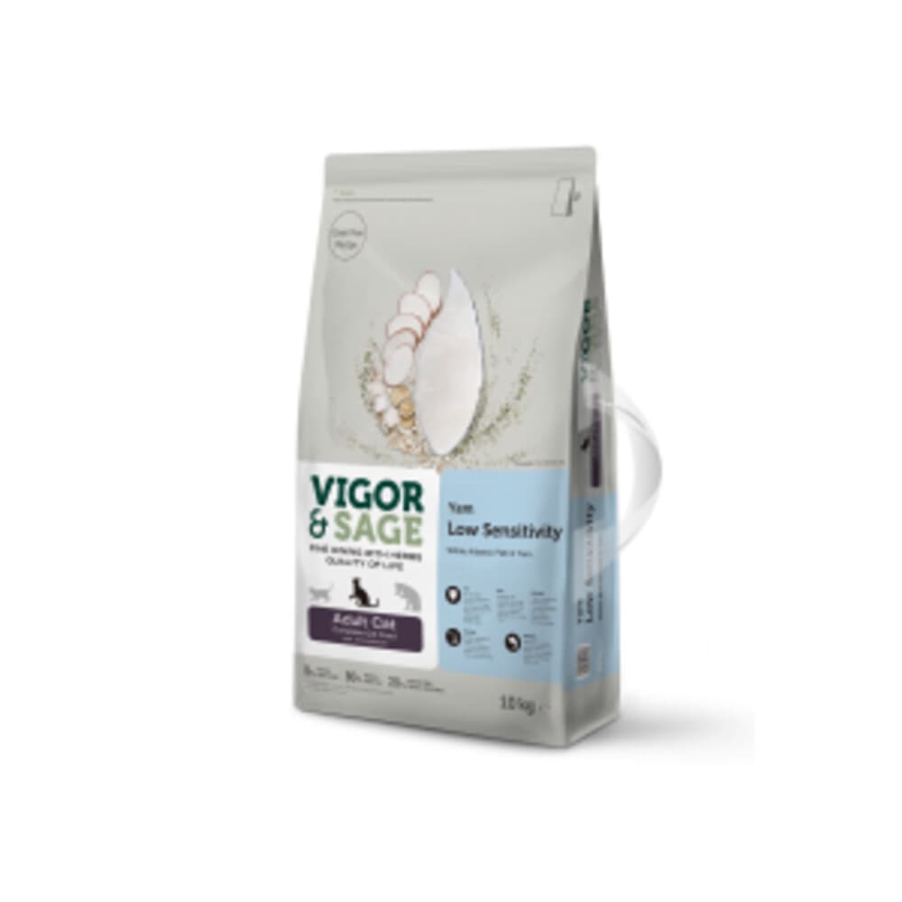 Vigor&Sage Kat Adult Low Sensitivity Yam 10 kg