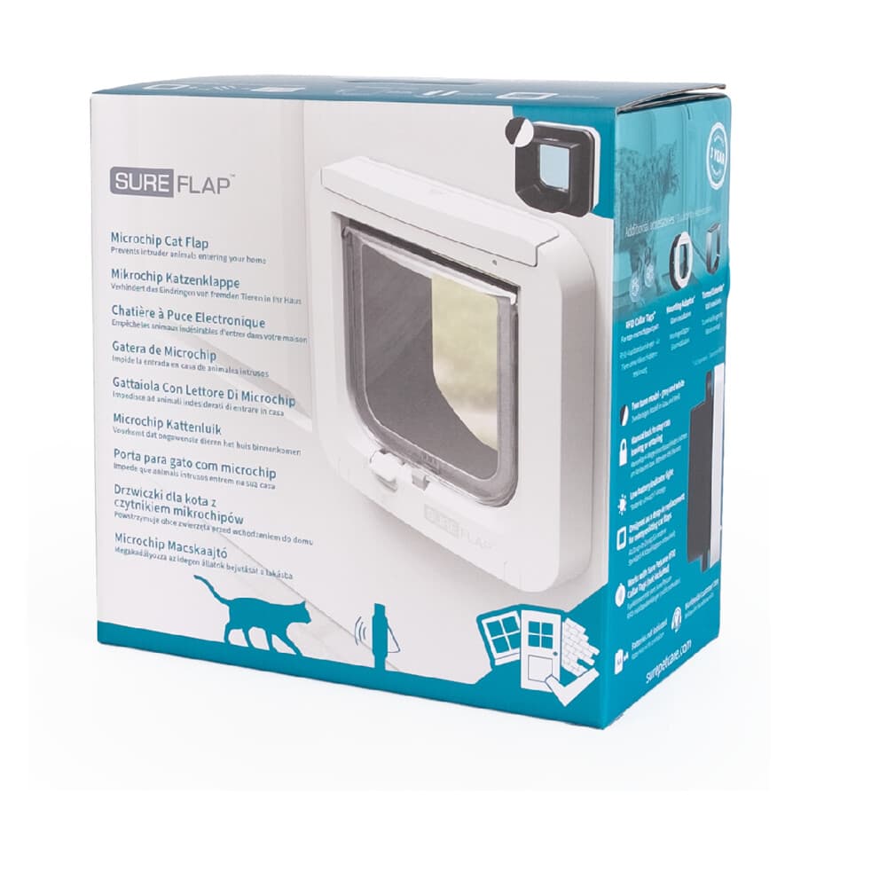 Sure Flap Microchip Kattenluik Grijs - Wit 21 x 21 x 7 cm