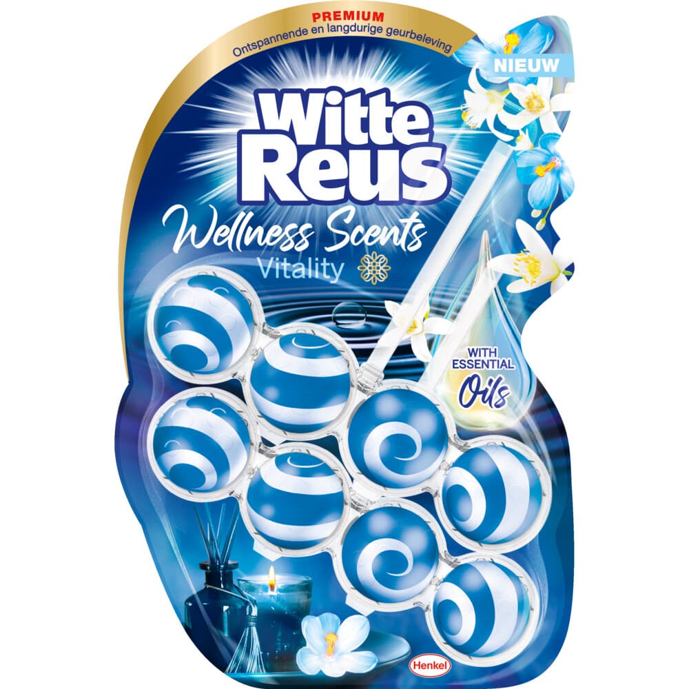 Witte Reus Toiletblok Wellness Scents Vitality 2 stuks