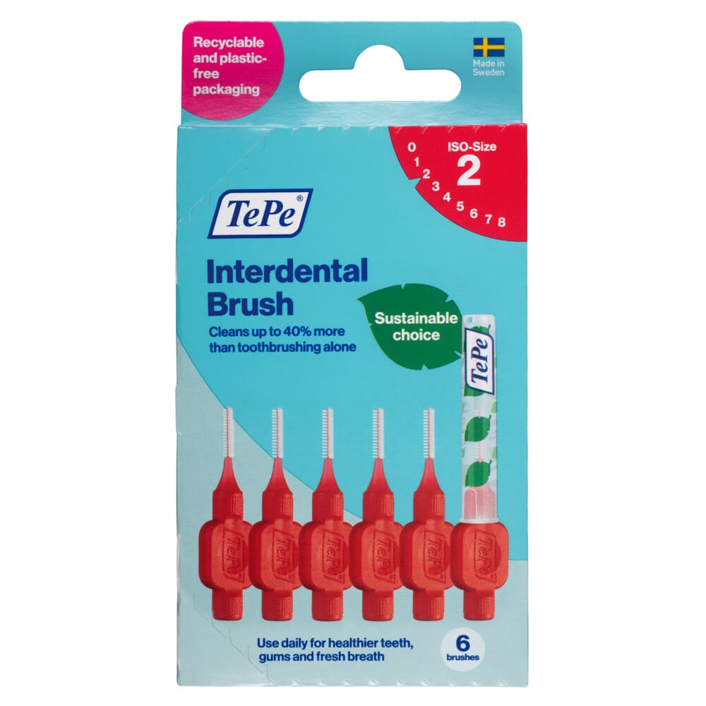 6x TePe Interdentale Ragers Original 0,5 mm Rood 6 stuks