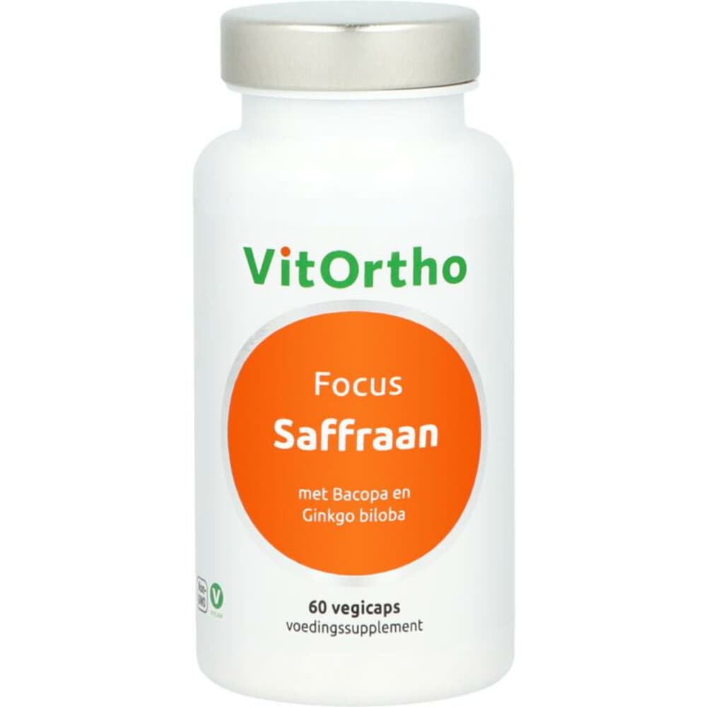 Gratis Verzending: 2x Vitortho Saffraan Focus 60 capsules