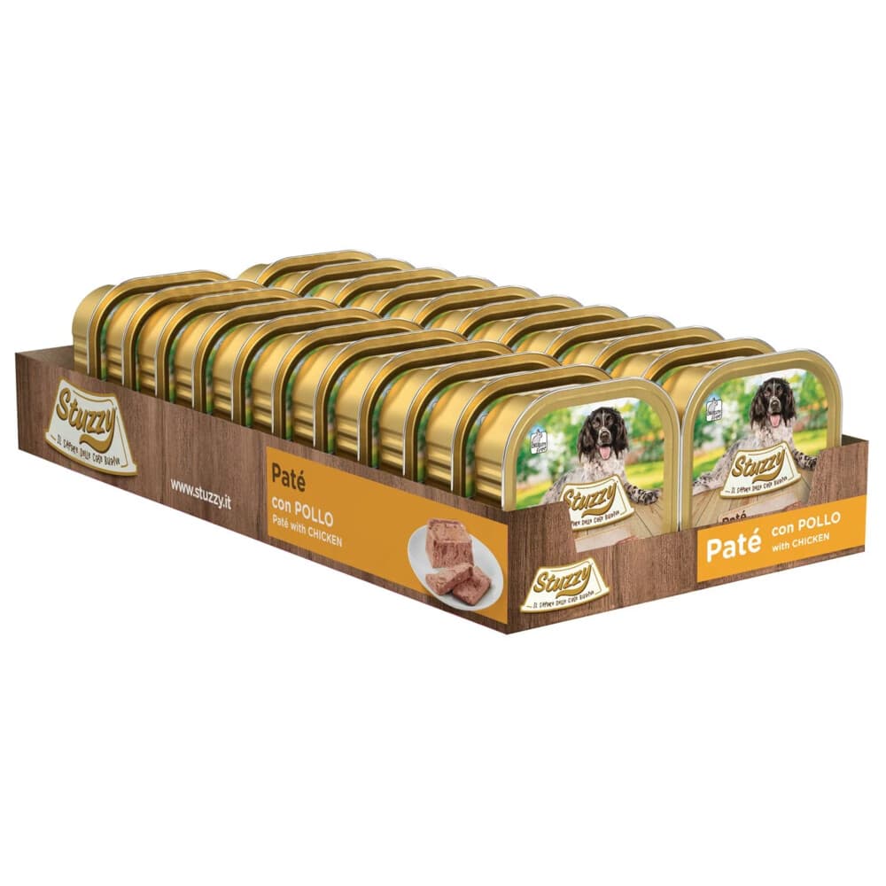 22x Stuzzy Hondenvoer Paté Kip 150 gr
