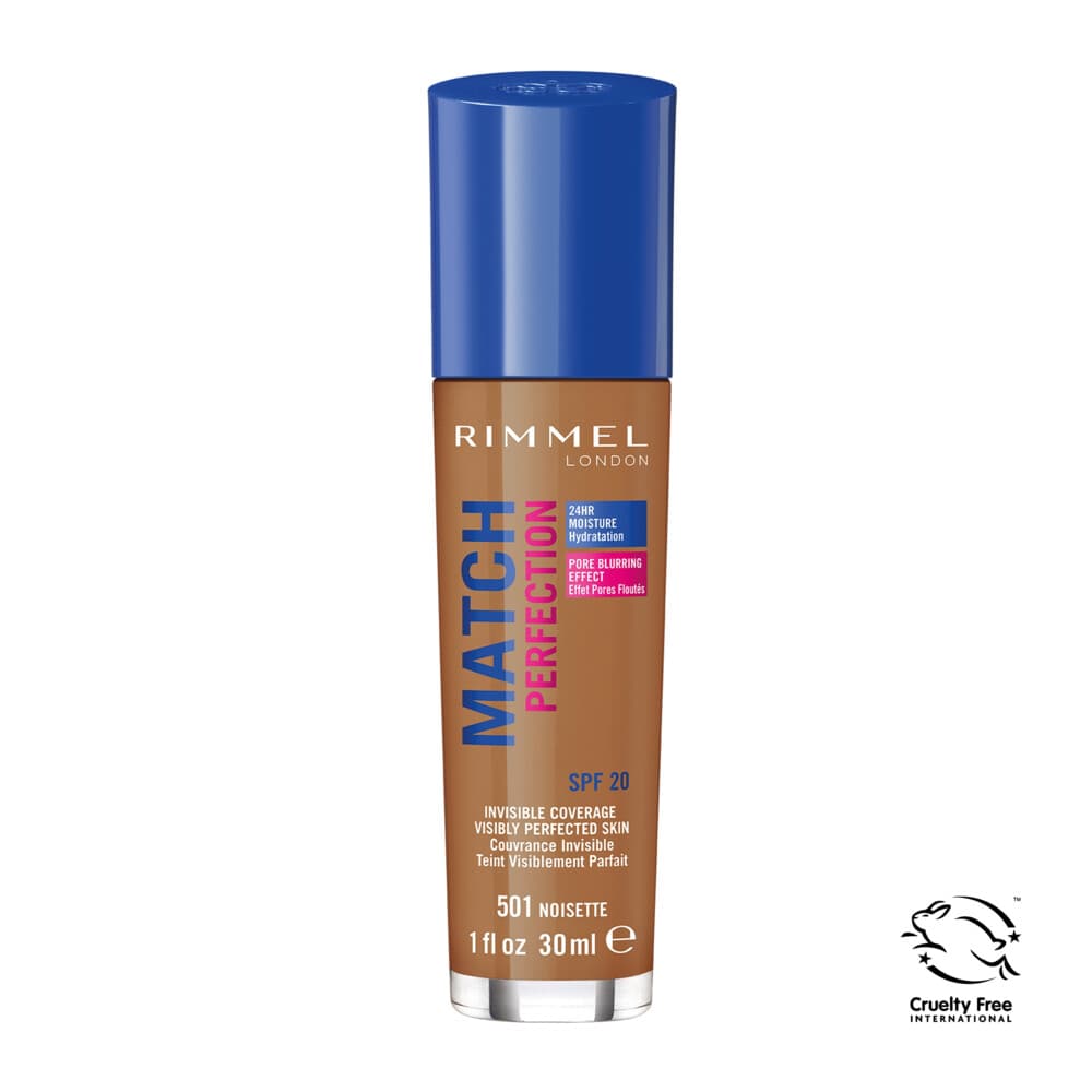 Rimmel Match Perfection Foundation Noisette 501 30 ml