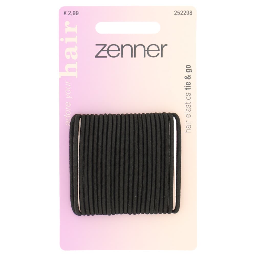 Zenner Elastieken Dun Zwart 24 stuks